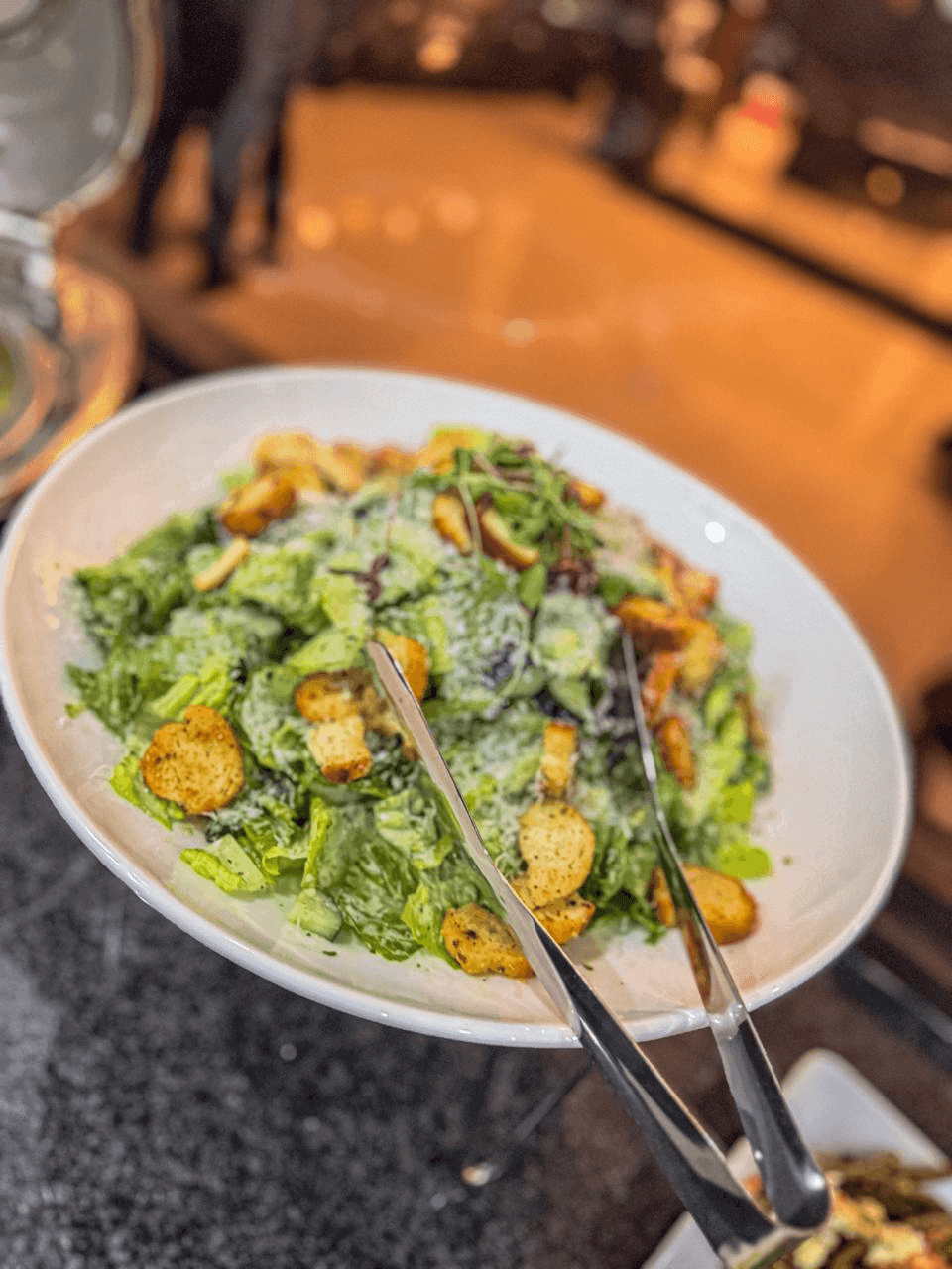 A chopped green goddess salad.